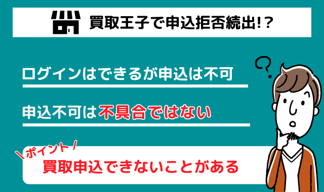 買取王子の申込拒否問題