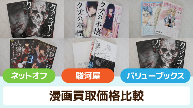 ネットオフ漫画買取査定価格