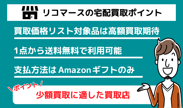 リコマース宅配買取ポイント